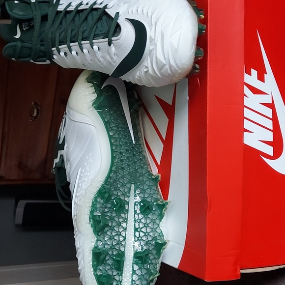 Mens Force Savage pro td cleet. Nike size 15 white/green - Picture 4 of 6